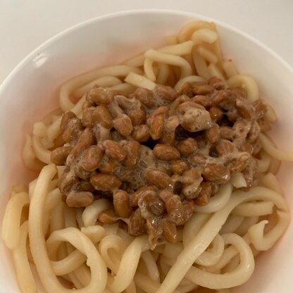 納豆とうどんが大好きな娘のランチに作りました！美味しかったです♪